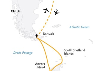 Antarctica by Helicopter: Crossing the Circle and the Peninsula (Ultramarine)
