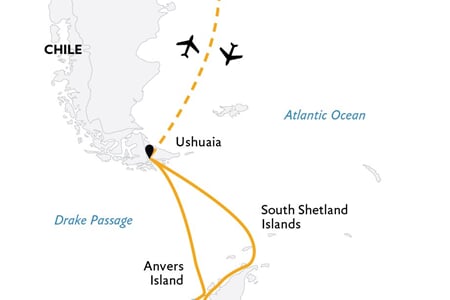 Antarctica by Helicopter: Crossing the Circle and the Peninsula (Ultramarine)