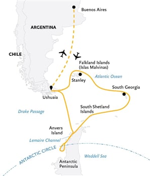 Trasa plavby QE-ULT116741