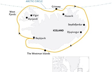 Iceland Circumnavigation: Mountains, Volcanoes and Waterfalls (Ultramarine)