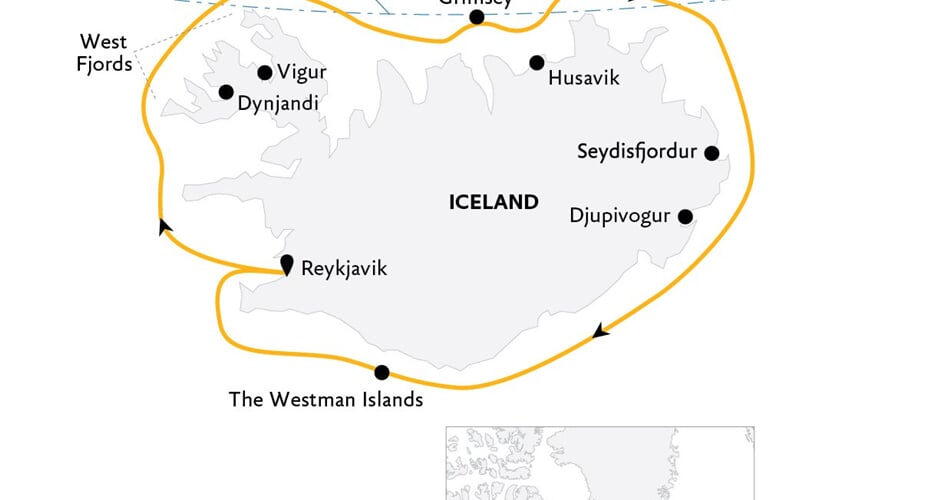 Trasa plavby QE-ULT130102