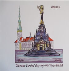 Olomouc, Barokní sloup Nejsvětější Trojice, 1716-1754, UNESCO