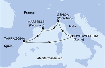 MSC Magnifica - Itálie, Francie, Španělsko (z Janova)