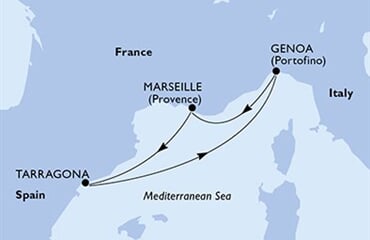 MSC Magnifica - Francie, Španělsko, Itálie (z Marseille)