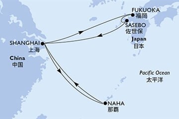 MSC BELLISSIMA - Čína, Japonsko (ze Šanghaje)