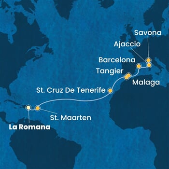 Trasa plavby CFS-LRM16A03