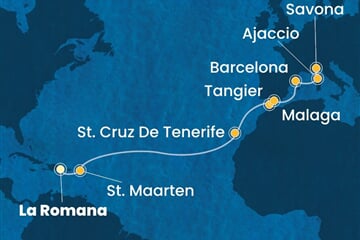 Costa Fascinosa - Dominikán.rep., Nizozemské Antily, Španělsko, Maroko, Francie, ... (z La Romana)