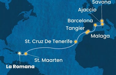 Costa Fascinosa - Dominikán.rep., Nizozemské Antily, Španělsko, Maroko, Francie, ... (z La Romana)