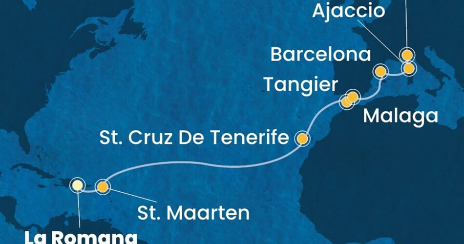 Trasa plavby CFS-LRM16A03