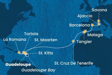 Costa Fascinosa - Nizozemské Antily, Panenské o. (britské), Dominikán.rep., Španělsko, Maroko, ... (Pointe-a-Pitre)