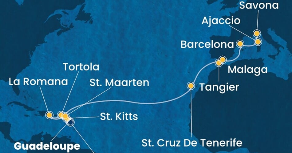 Trasa plavby CFS-PTP19A05