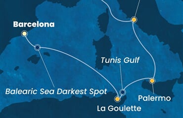 Costa Smeralda - Španělsko, Tunisko, Itálie (z Barcelony)