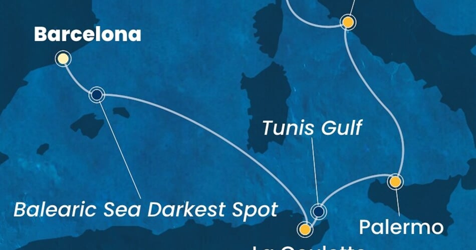 Trasa plavby CSM-BCN05A38