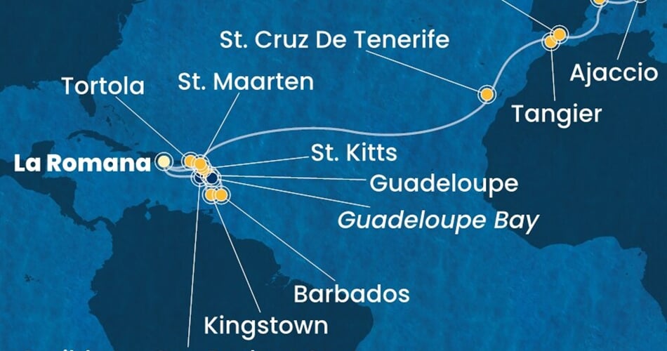 Trasa plavby CFS-LRM24A00