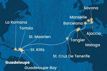 Costa Fascinosa - Nizozemské Antily, Panenské o. (britské), Dominikán.rep., Španělsko, Maroko, ... (Pointe-a-Pitre)