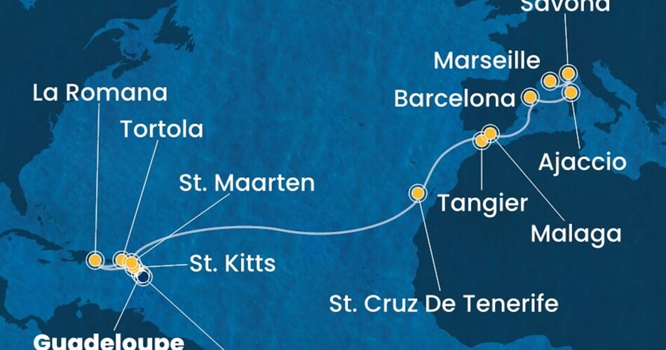 Trasa plavby CFS-PTP20A06
