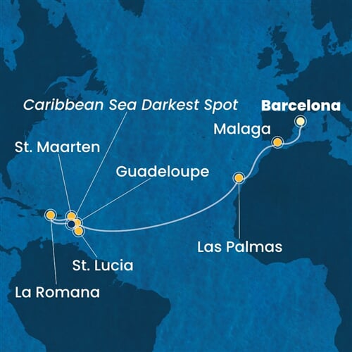 Trasa plavby CFS-BCN17A0U