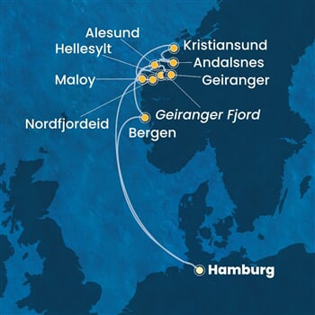 Trasa plavby CFA-HAM10A0A