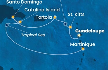 Costa Fascinosa - Nizozemské Antily, Panenské o. (britské), Dominikán.rep. (Pointe-a-Pitre)