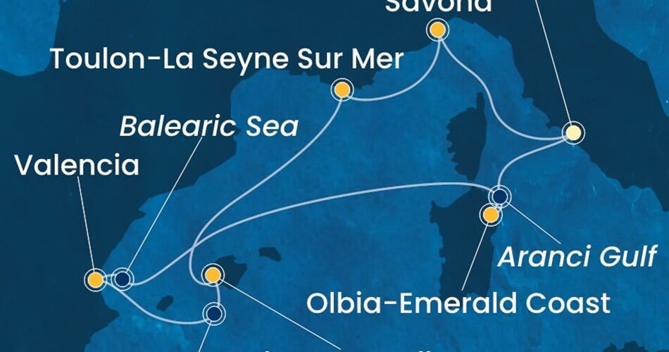 Trasa plavby CPA-CIV07A9T