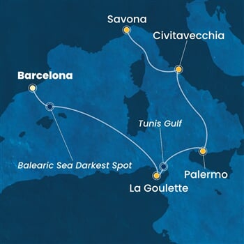 Trasa plavby CSM-BCN05A39