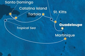 Costa Fascinosa - Nizozemské Antily, Panenské o. (britské), Dominikán.rep. (Pointe-a-Pitre)