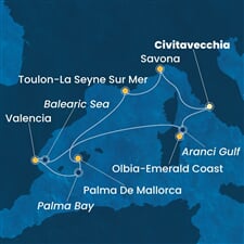 Costa Pacifica - Itálie, Španělsko (z Civitavecchie)