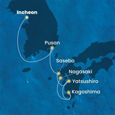 Costa Serena - Jižní Korea, Japonsko