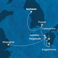 Costa Serena - Jižní Korea, Japonsko, Čína