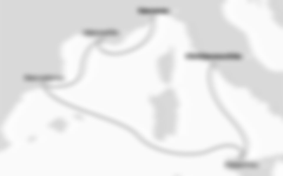 Costa Smeralda - Itálie, Francie, Španělsko (ze Savony)