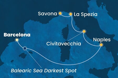 Costa Toscana - Španělsko, Itálie (z Barcelony)