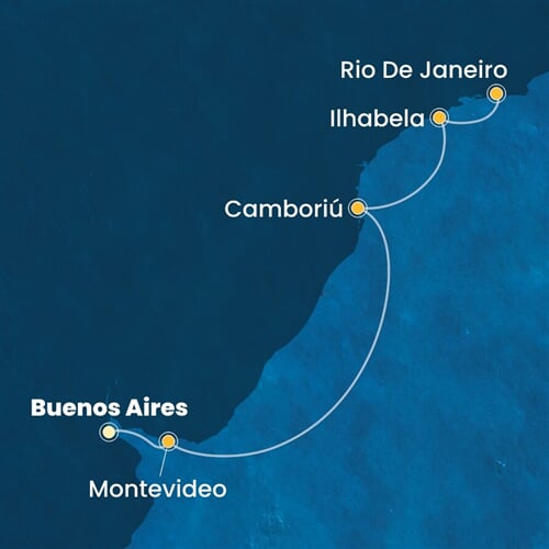 Trasa plavby CFA-BUE05A06