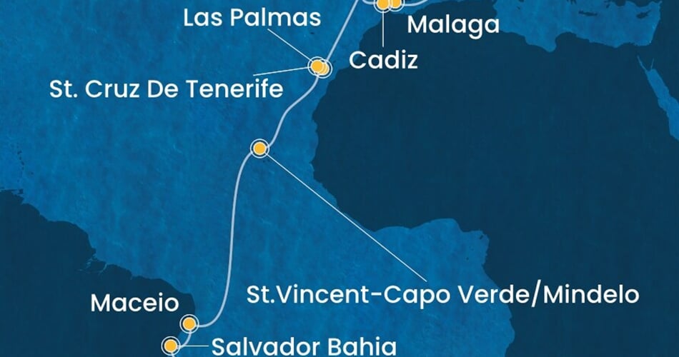 Trasa plavby CDI-MRS21A0Z