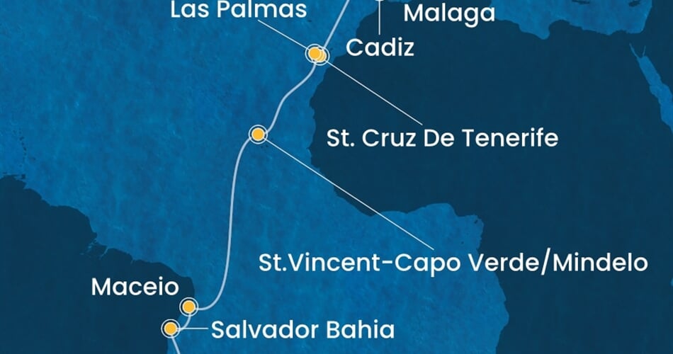 Trasa plavby CDI-MRS22A0B