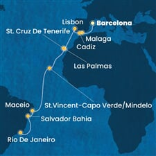 Costa Diadema - Španělsko, Portugalsko, Kapverdy, Brazílie (z Barcelony)