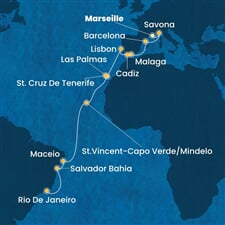 Costa Diadema - Francie, Itálie, Španělsko, Portugalsko, Kapverdy, ... (z Marseille)