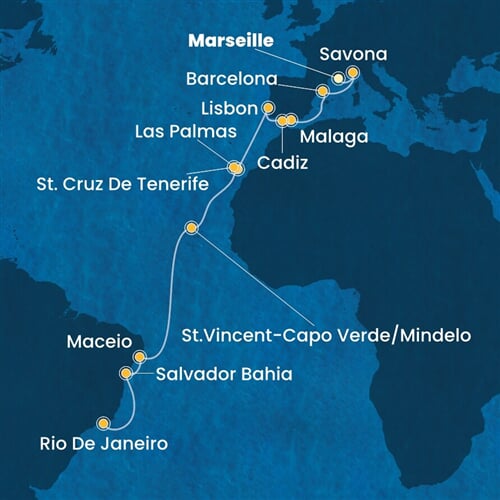 Trasa plavby CDI-MRS21A0Z