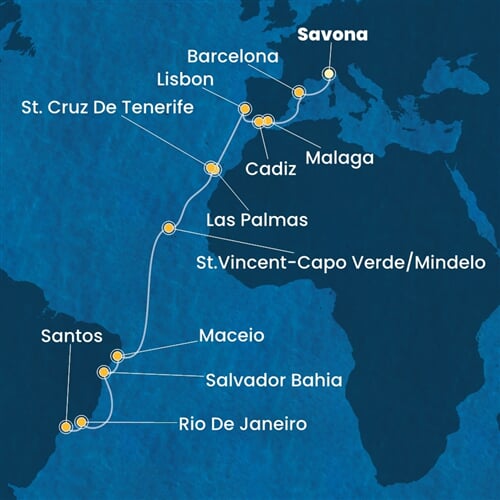 Trasa plavby CDI-SVN21A0W