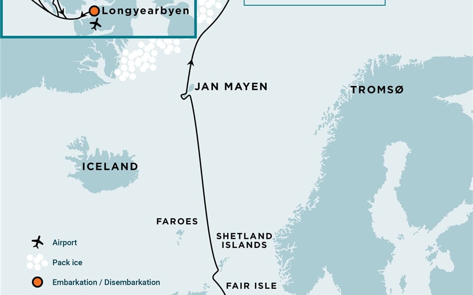 Trasa plavby Oceanwide Expedition OW-HDS01D27