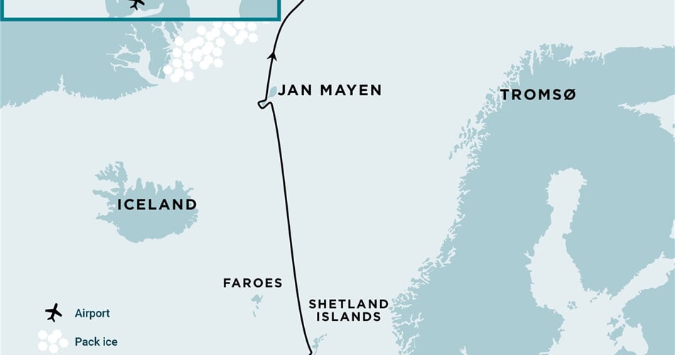 Trasa plavby Oceanwide Expedition OW-HDS02C27