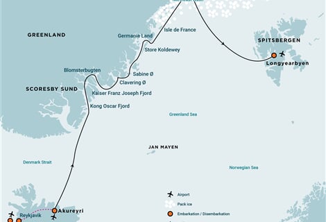 Northeast Greenland Extreme - Aurora Borealis & Long Hikes (m/v Ortelius)