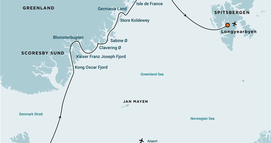 Trasa plavby Oceanwide Expedition OW-OTL14-27