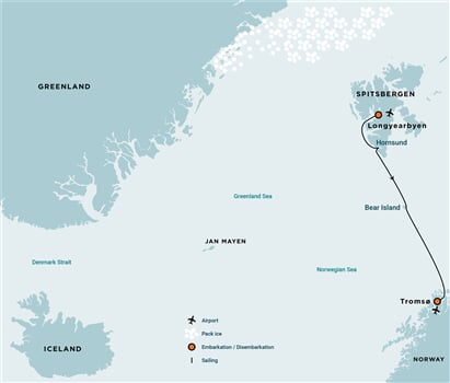 Trasa plavby Oceanwide Expedition OW-HDS15-27