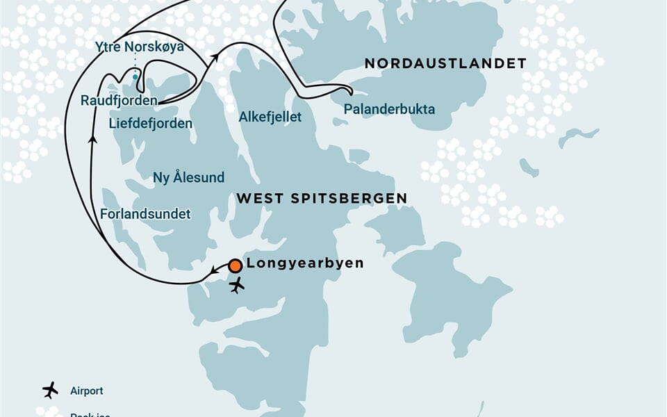 Trasa plavby Oceanwide Expedition OW-HDS06-27