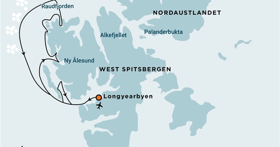 Trasa plavby Oceanwide Expedition OW-OTL06-27