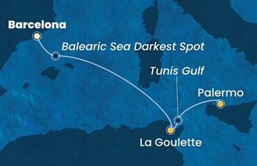Costa Smeralda - Španělsko, Tunisko, Itálie (z Barcelony)