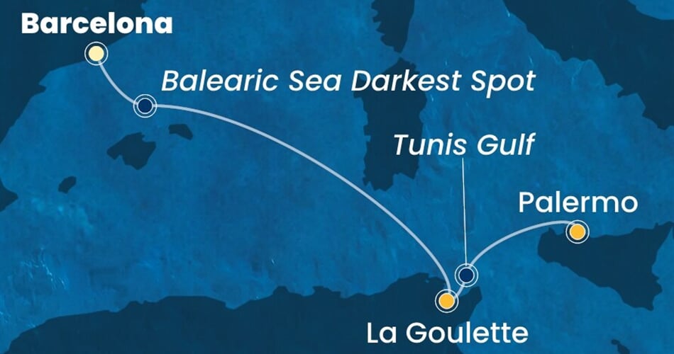 Trasa plavby CSM-BCN03A4J