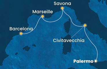Costa Smeralda - Itálie, Francie, Španělsko (Palermo)