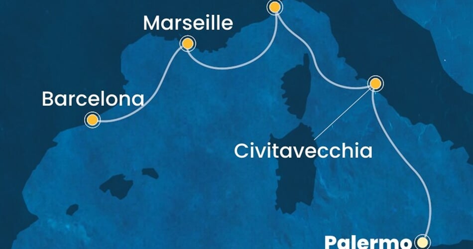 Trasa plavby CSM-PMO04A0S