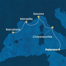 Costa Smeralda - Itálie, Francie, Španělsko (Palermo)